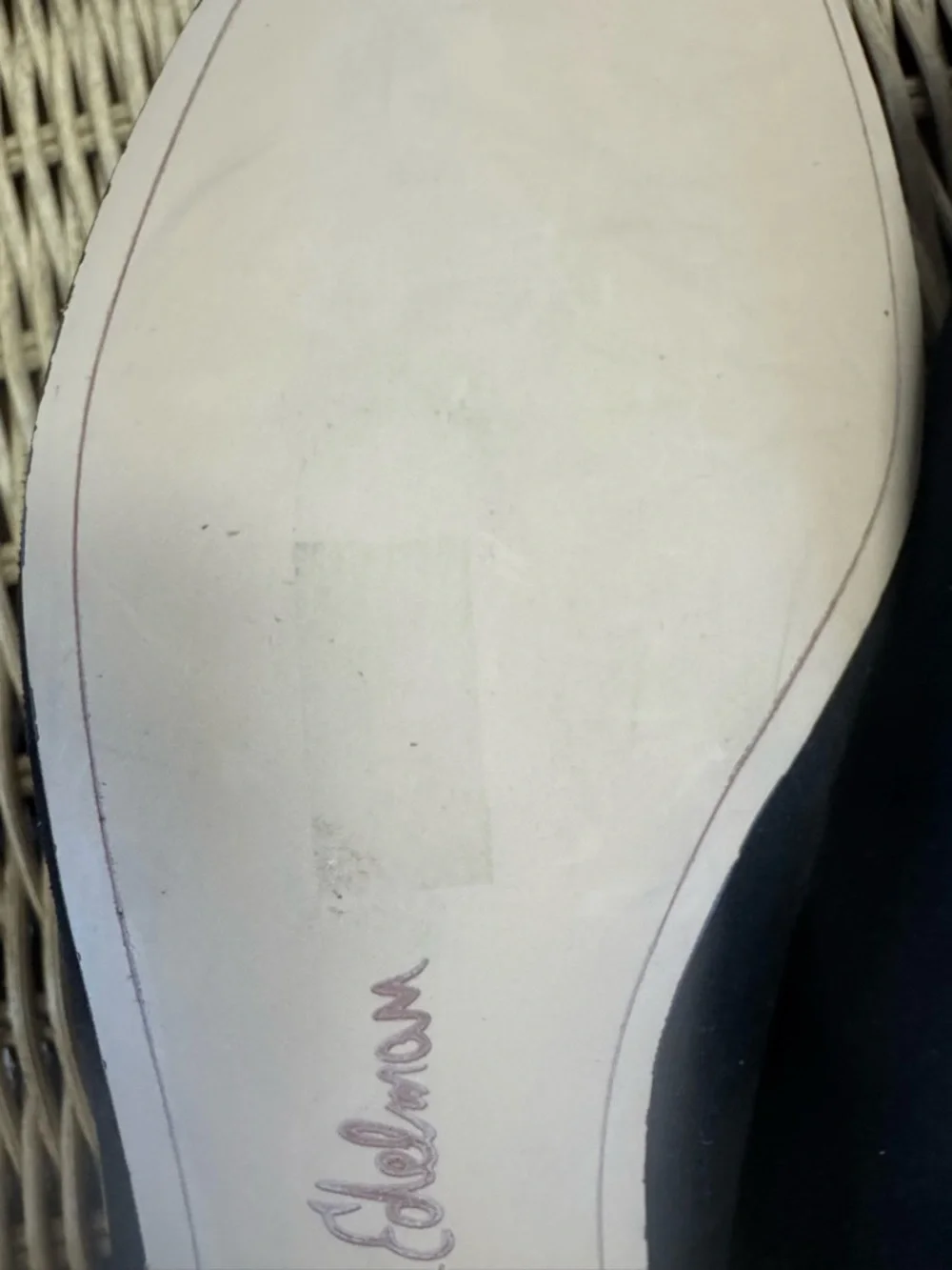 Sam Edelman Black Slingback Heels Size 11 | Marble Heel | Pointed Toe | Like New
